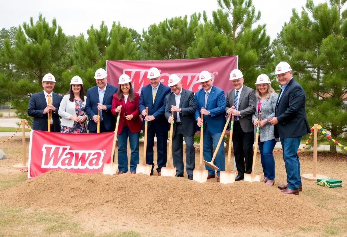 Wawa groundbreaking ceremony in Kill Devil Hills, North Carolina.