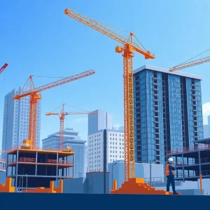 Construction sites in New Jersey showcasing infrastructure development