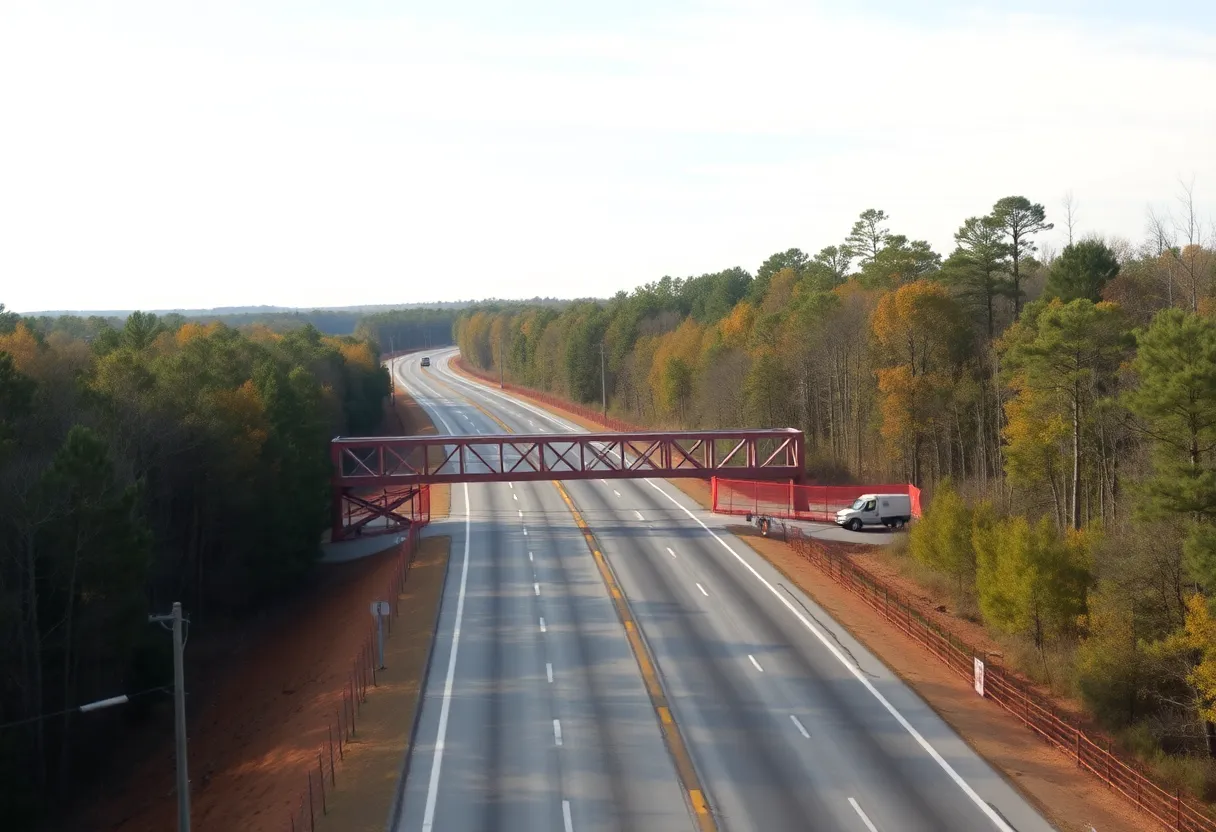 Construction of wildlife crossings on U.S. 64 in North Carolina