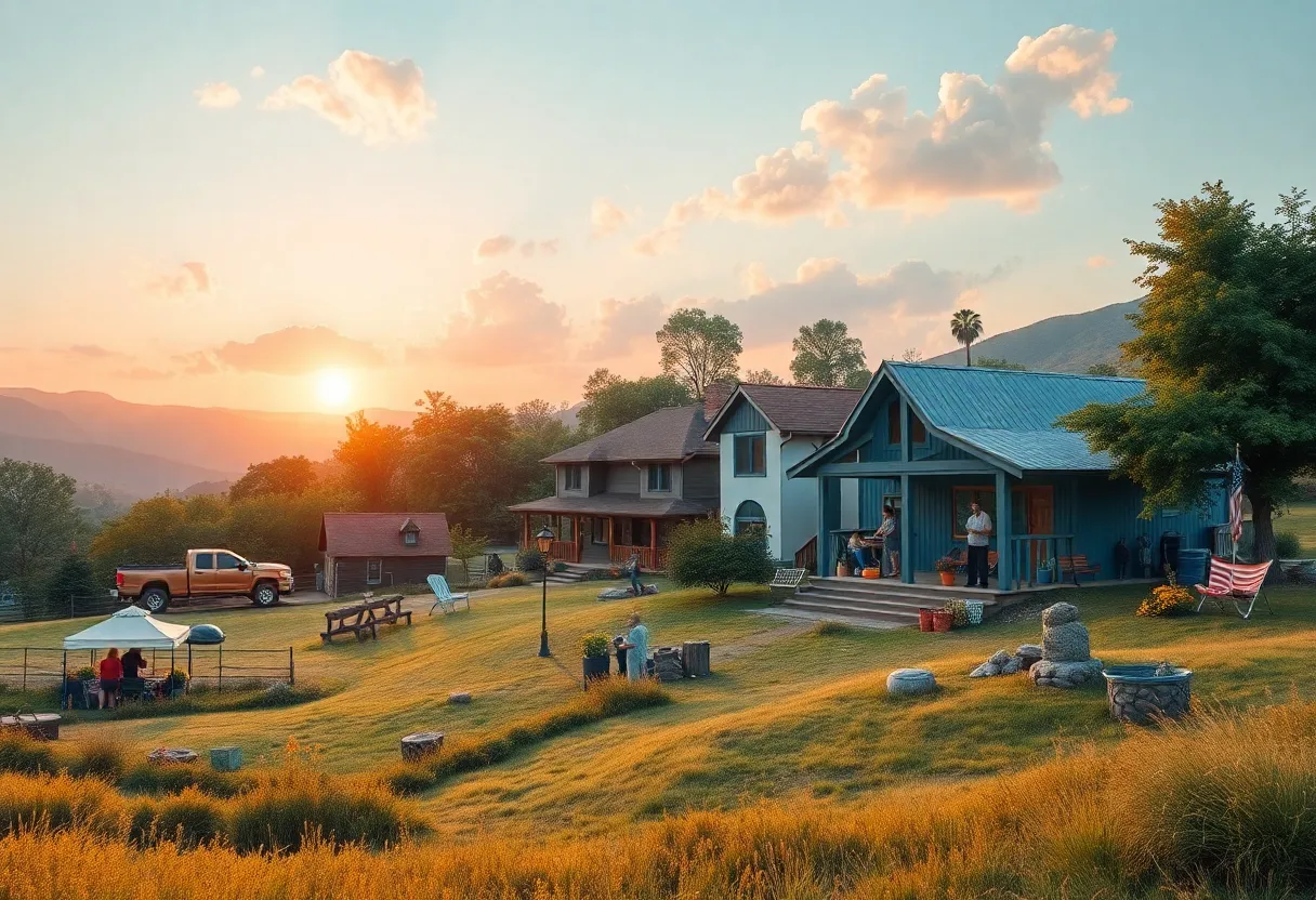 A serene landscape symbolizing community and legacy.