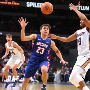 ECU Pirates players in action against North Carolina A&T Aggies