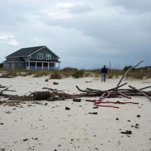 Damage on Hatteras Island after Hurricane Ernesto