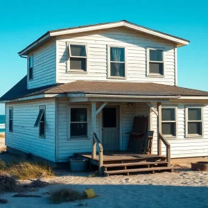A dilapidated beach house in Kill Devil Hills