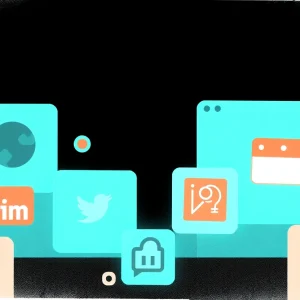 Illustration of federal websites icons disappearing