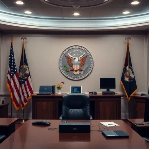 Dramatic reshuffle in the intelligence community with symbols of cybersecurity