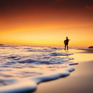 A beach sunset symbolizing legacy and remembrance.
