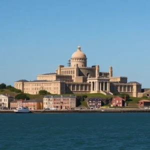 The historic Alcatraz Federal Prison on Alcatraz Island