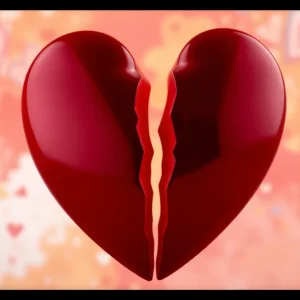 An abstract image representing the concept of a breakup