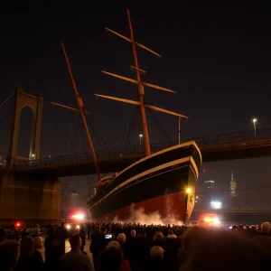 Collision of the Mexican Navy's Cuauhtémoc and Brooklyn Bridge
