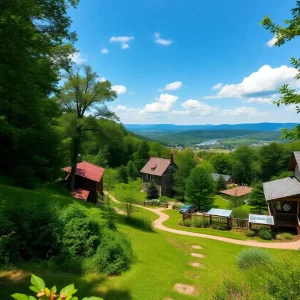 A serene landscape depicting the hidden gems of North Carolina