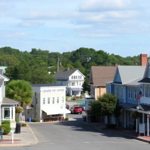 A beautiful skyline of Manteo, showcasing small-town charm and community spirit.