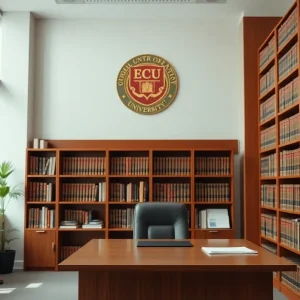 A well-organized legal office representing higher education law.