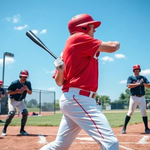 East Carolina baseball team training during practice session.