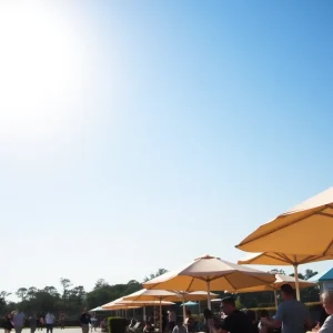 Hampton Roads under extreme heat advisory with sunny landscape.