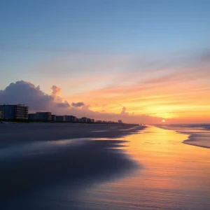 Sunset view of Kill Devil Hills Beach