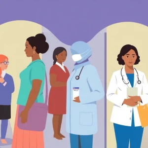 Community members accessing reproductive health services