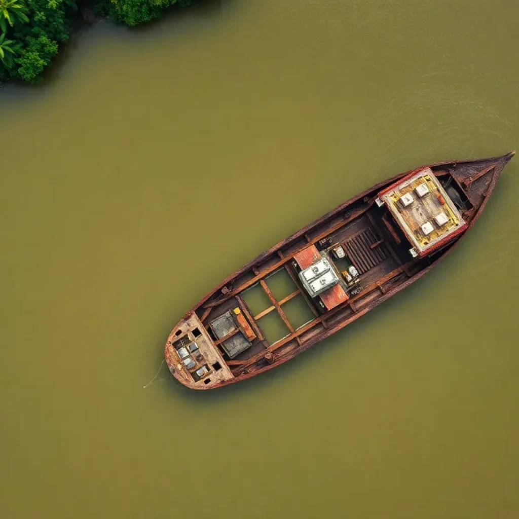 USS Picket shipwreck revealed in Tar River.