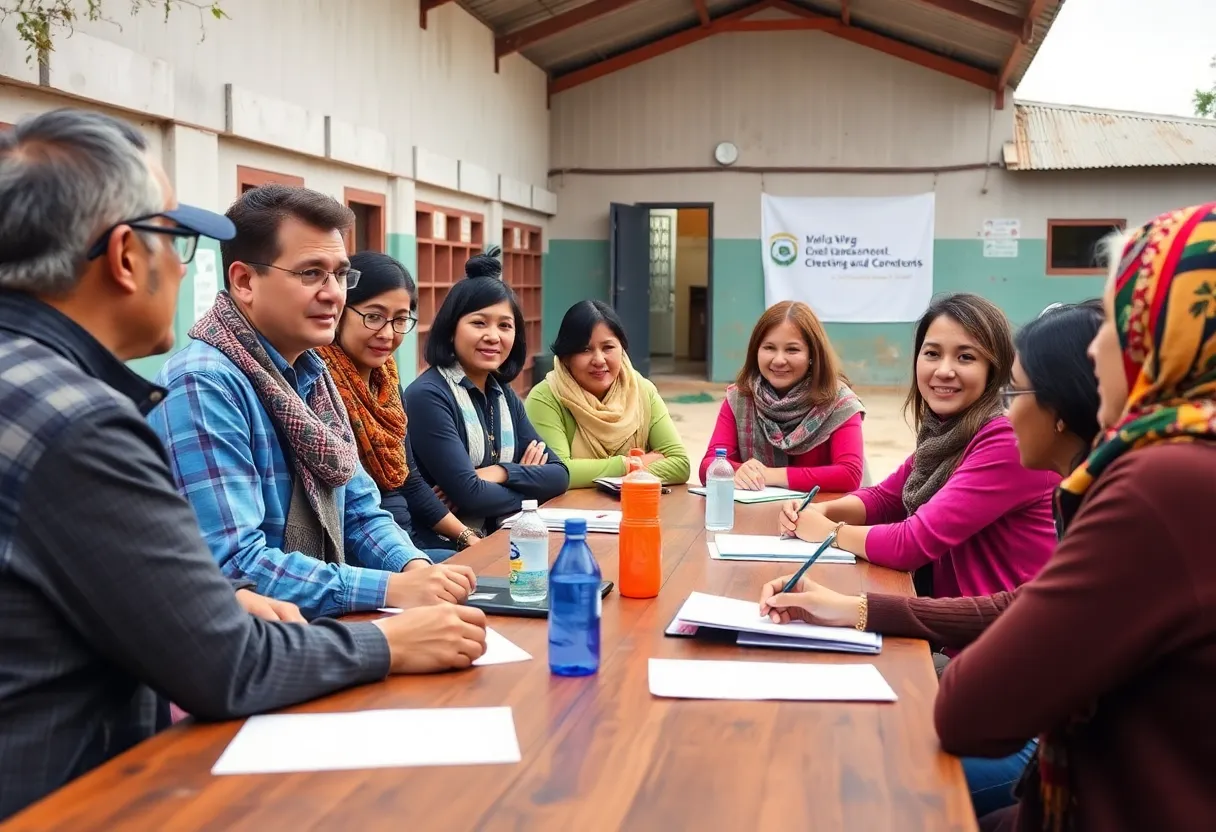 Educators collaborating on rural education initiatives