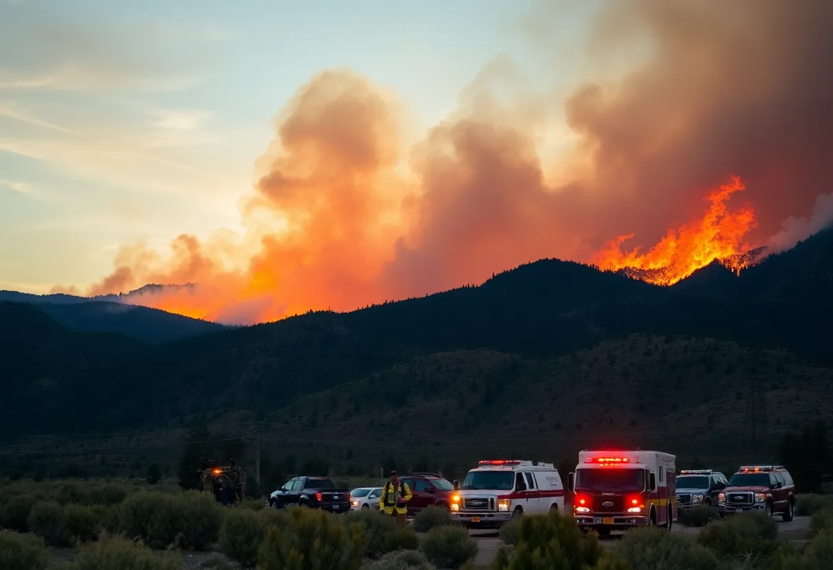 Firefighters battling the Lee Fire in Colorado