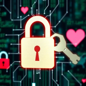 Cybersecurity breach illustration related to Tea dating app
