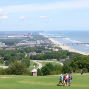 Beautiful landscapes of North Carolina featuring popular tourist destinations.