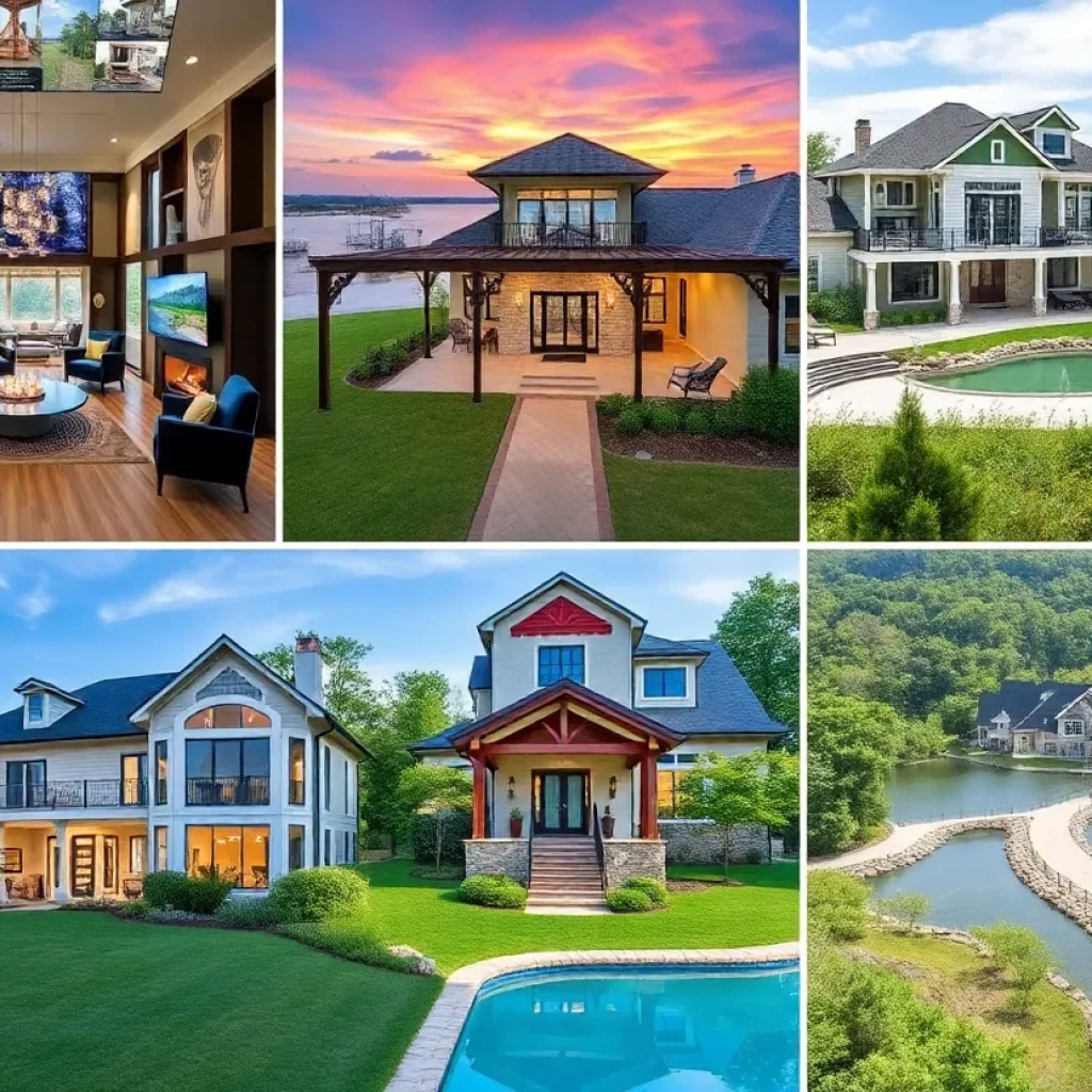 Collage of North Carolina homes including beach houses and smart homes