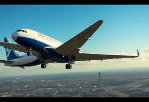 Aer Lingus aircraft flying from Raleigh-Durham to Dublin