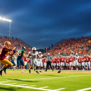 College football game between ECU and NC State