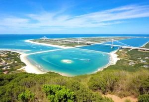 Conceptual design of Mid-Currituck Bridge over the Currituck County coastline