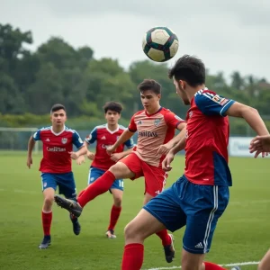 NC State women's soccer team in action against East Carolina