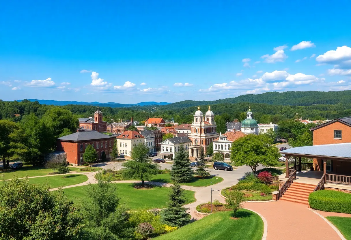 Scenic view of North Carolina highlighting various attractions for weekend getaways