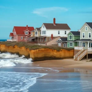 Houses in Outer Banks vulnerable to coastal erosion