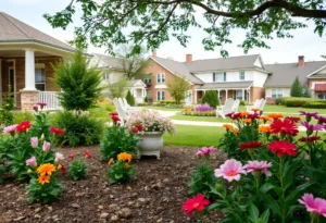 A peaceful garden representing the legacy of Robert Silvio Soluri.