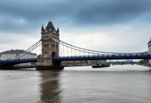 Socastee Swing Bridge under rainy weather