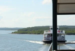 Southport-Fort Fisher ferry on the Cape Fear River