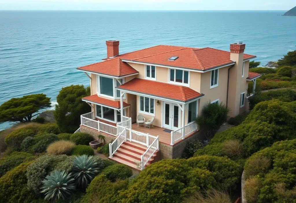 Exterior view of the Drop Anchor historic home in Southern Shores