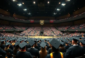 Graduation ceremony at East Carolina University