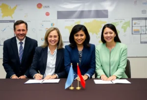 Signing ceremony for the Lenoir Community College and East Carolina University transfer agreement