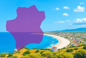 Vibrant coastal landscape representing political changes in North Carolina