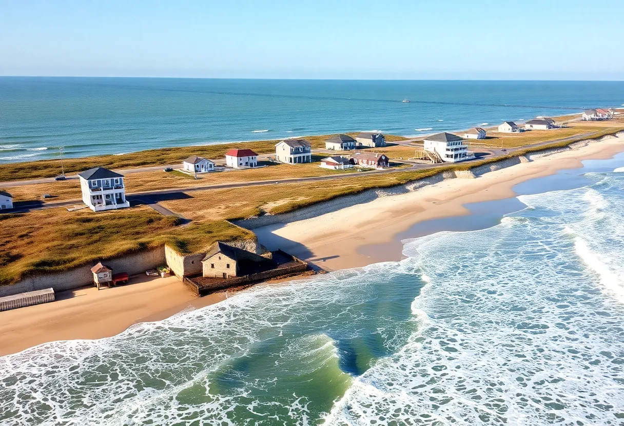 Oceanfront homes at risk of collapse due to erosion in Outer Banks NC