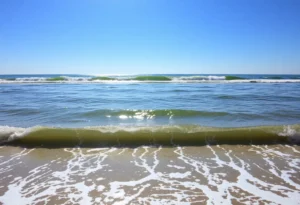 Coastal scene representing Patricia Rivera's life and legacy