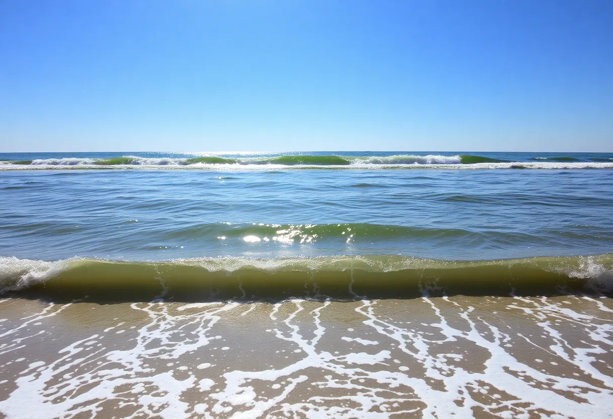 Coastal scene representing Patricia Rivera's life and legacy