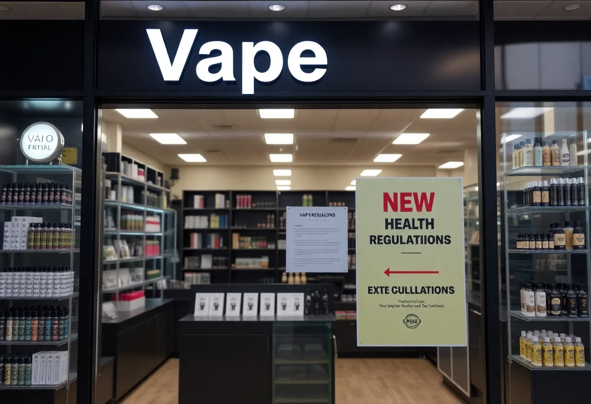 Vape shop in Arkansas adhering to new regulations